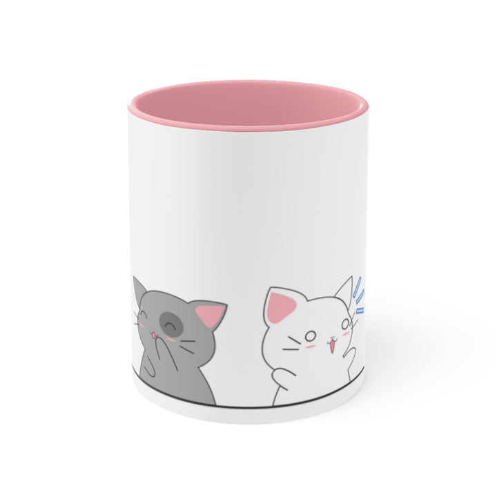 Kawaii Cats Asexual Accent Mug