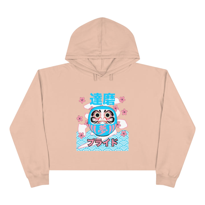 Trans Daruma - Dream - Crop Hoodie