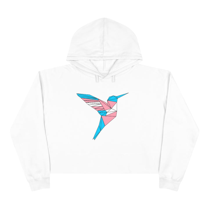 Polygon Hummingbird Trans Crop Hoodie