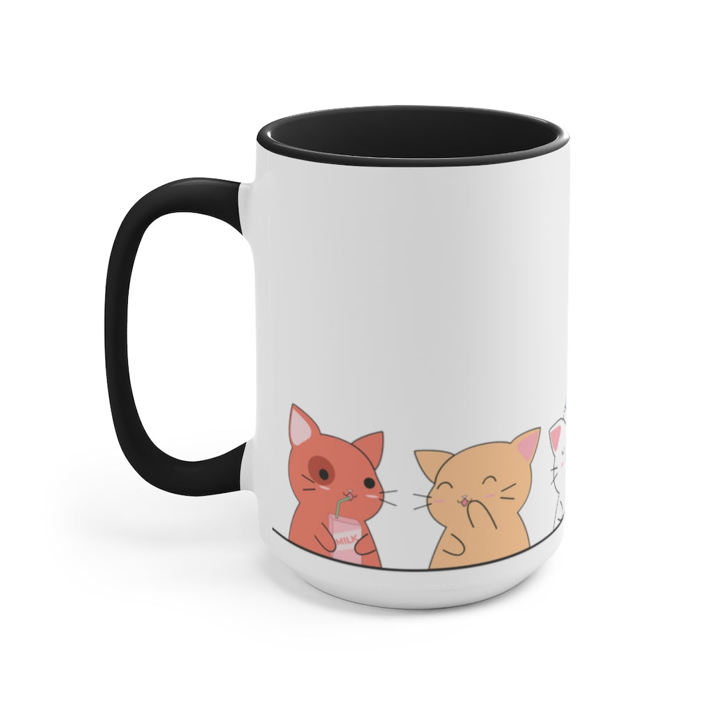 Kawaii Cats Lesbian Accent Mug