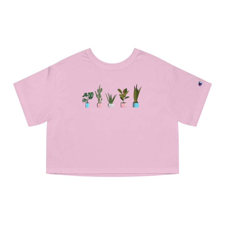 Champion - Succulent Plants Trans Cropped T-Shirt