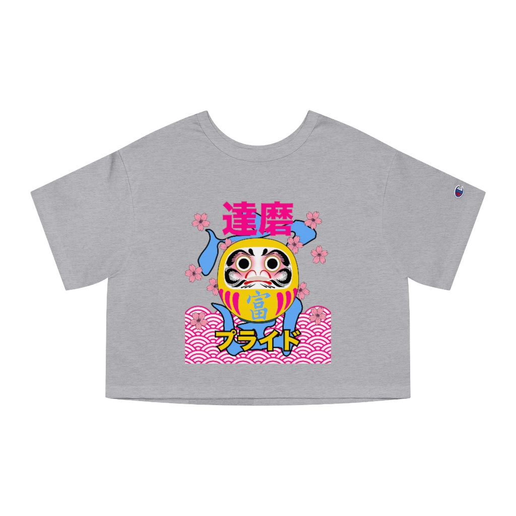 Champion - Pansexual Daruma - Fortune - Cropped T-Shirt