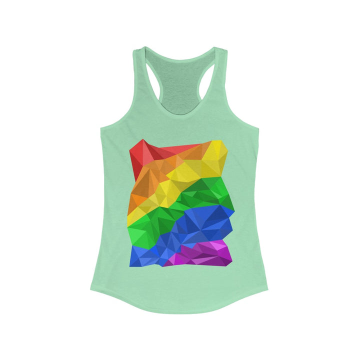 LGBTQ Pride Tank Top Racerback- Abstract Pride Flag