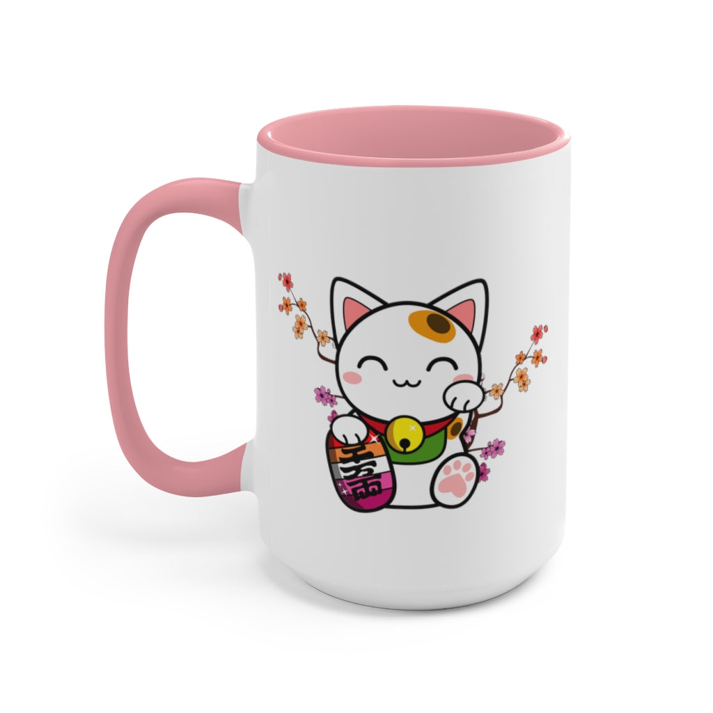 Maneki Neko Lesbian Accent Mug