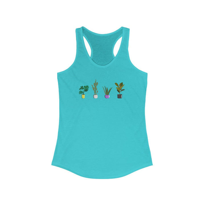 Nonbinary Tank Top Racerback - Plants