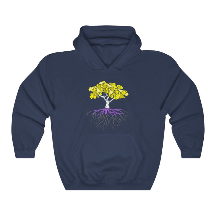 Abstract Tree Nonbinary Gender Neutral Hoodie