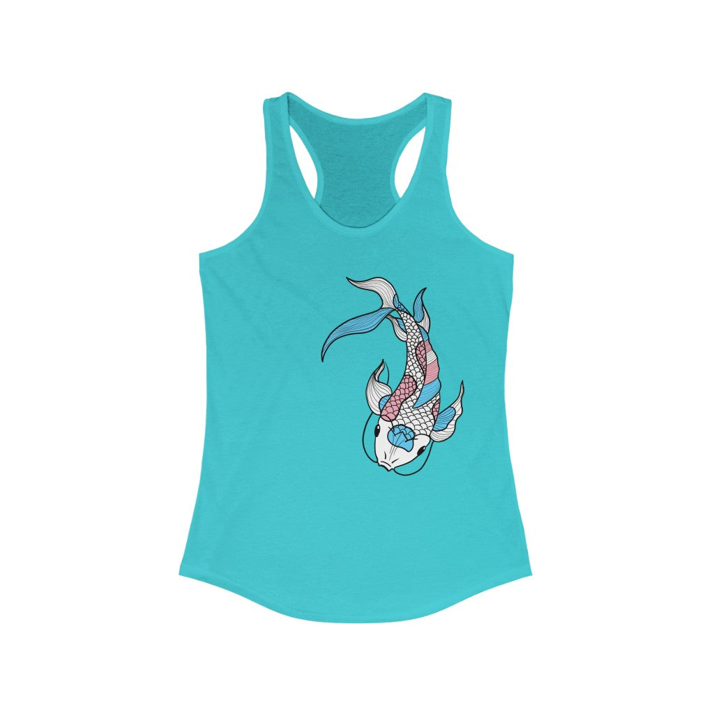 Trans Tank Top Racerback - Koi Fish