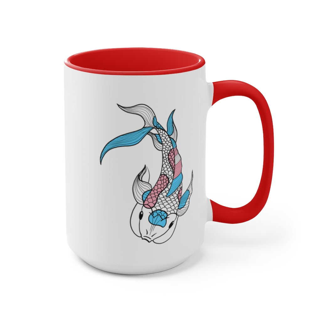 Trans Koi Accent Mug