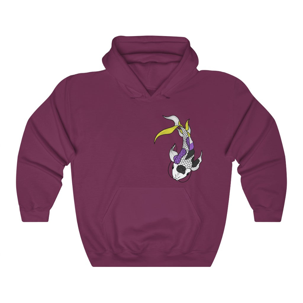 Nonbinary Koi Gender Neutral Hoodie