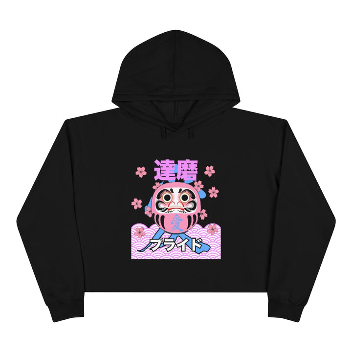 Genderfluid Daruma - Love - Crop Hoodie