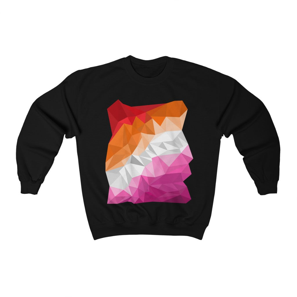 Lesbian Sweatshirt - Abstract Lesbian Flag