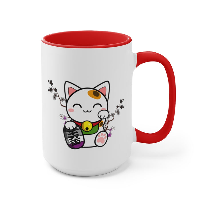 Maneki Neko Asexual Accent Mug