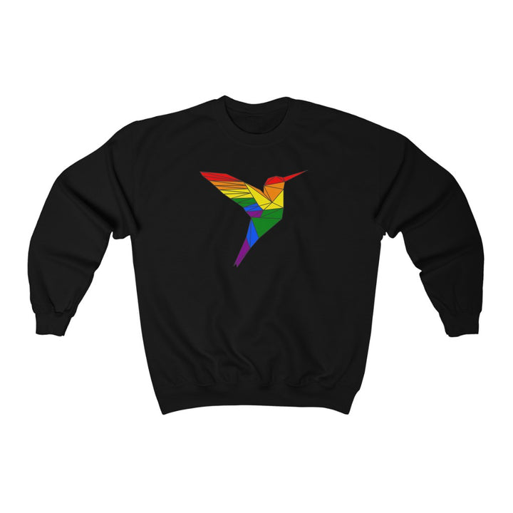 Polygon Hummingbird LGBTQ+ Gender Neutral Sweatshirt