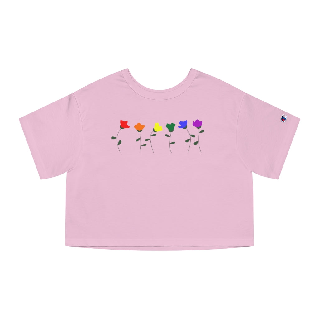 Champion - LGBTQ+ Flower Cropped T-Shirt