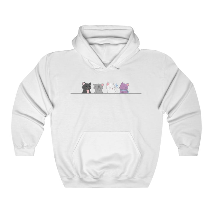 Kawaii Cats Asexual Gender Neutral Hoodie