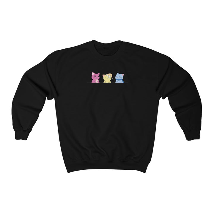 Kawaii Cats Pansexual Gender Neutral Sweatshirt