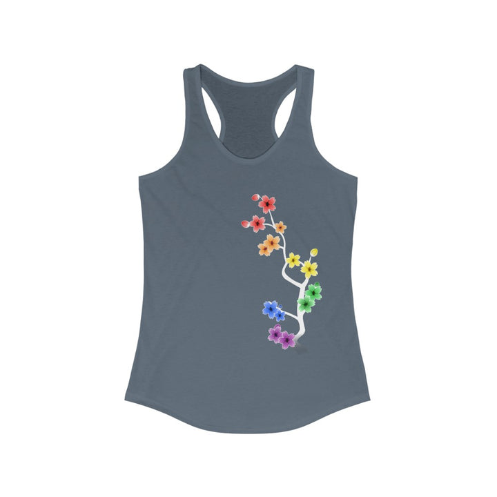 LGBTQ Pride Tank Top Racerback - Dark Sakura