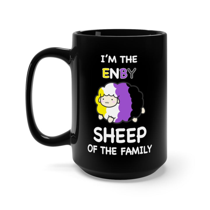 I'm The Nonbinary Sheep Of The Family Black Mug 15oz