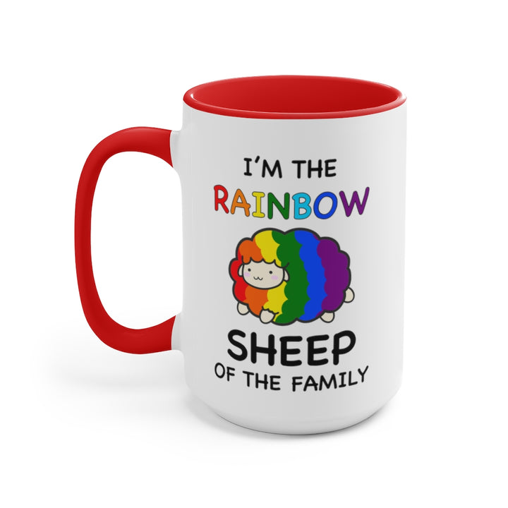 I'm The Rainbow Sheep Of The Family Accent Mug