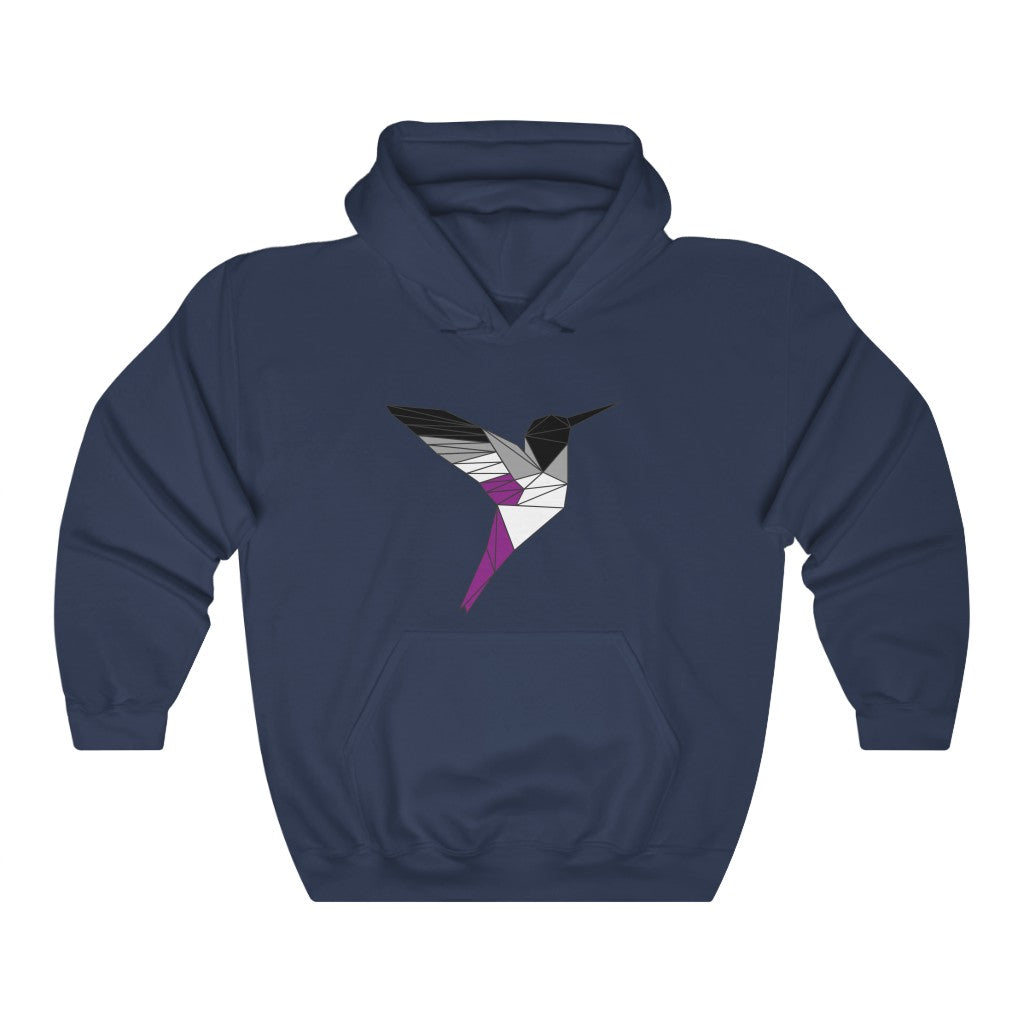 Polygon Hummingbird Asexual Gender Neutral Hoodie