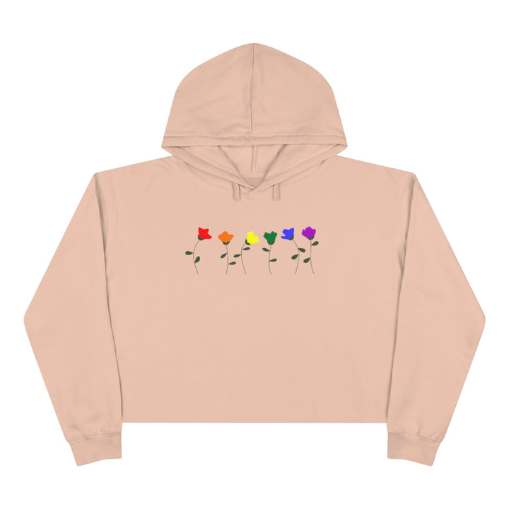 LGBTQ+ Flower Crop Hoodie