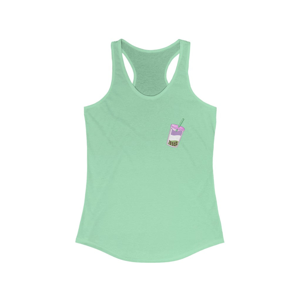 Genderqueer Tank Top Racerback - Boba Tea