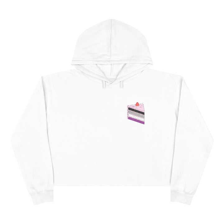 Cake Asexual Crop Hoodie