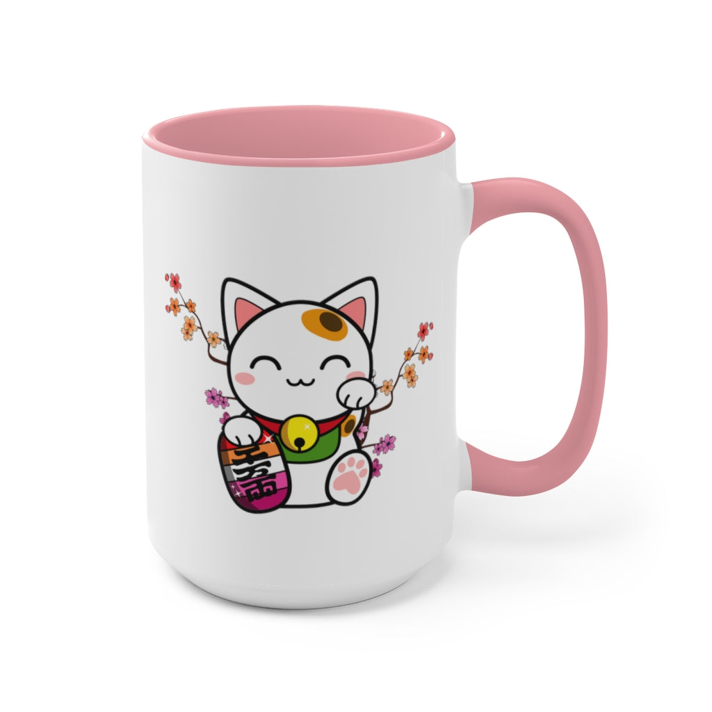 Maneki Neko Lesbian Accent Mug