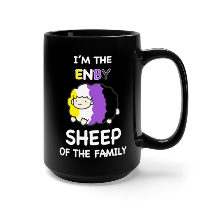 I'm The Nonbinary Sheep Of The Family Black Mug 15oz