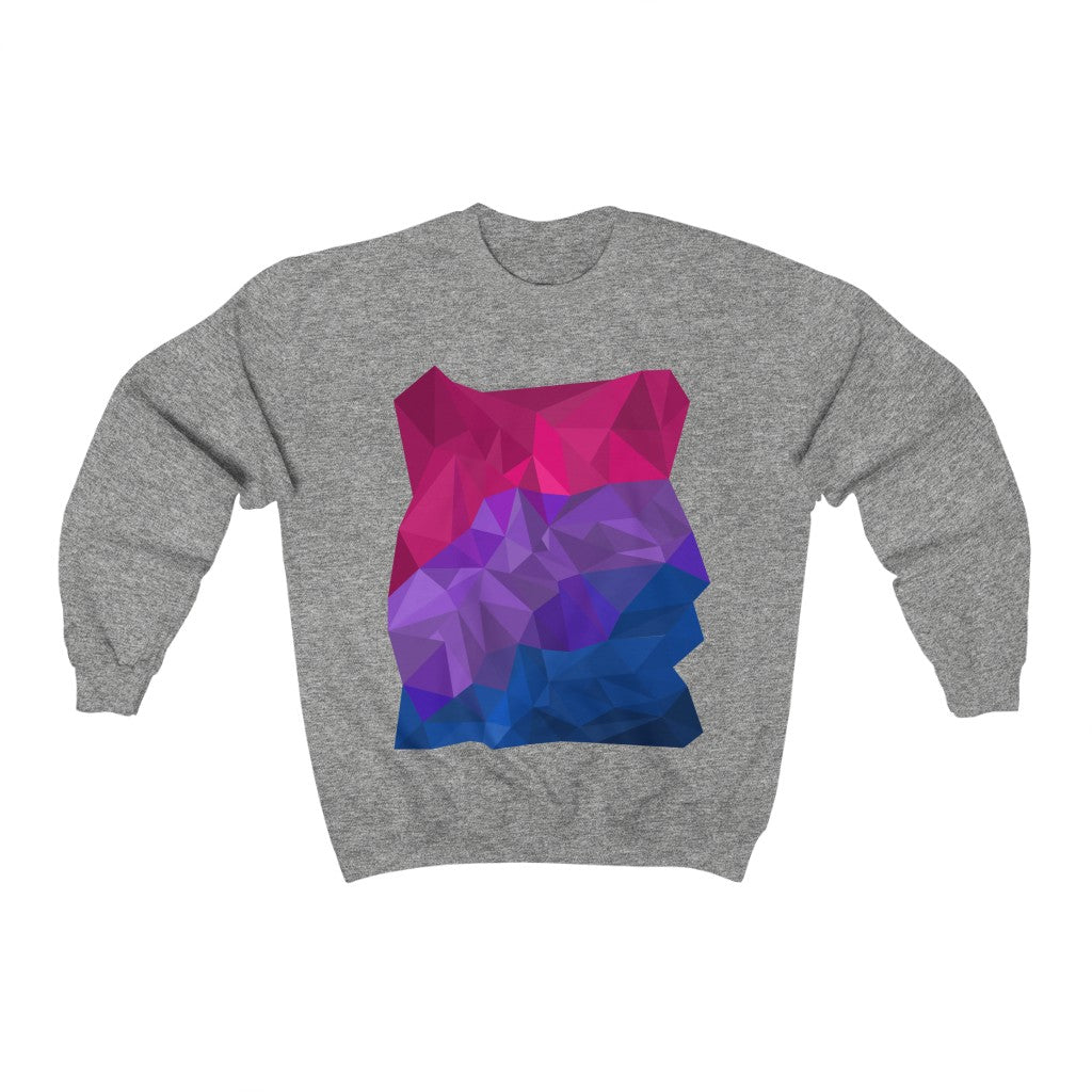 Bisexual Sweatshirt - Abstract Bi Flag