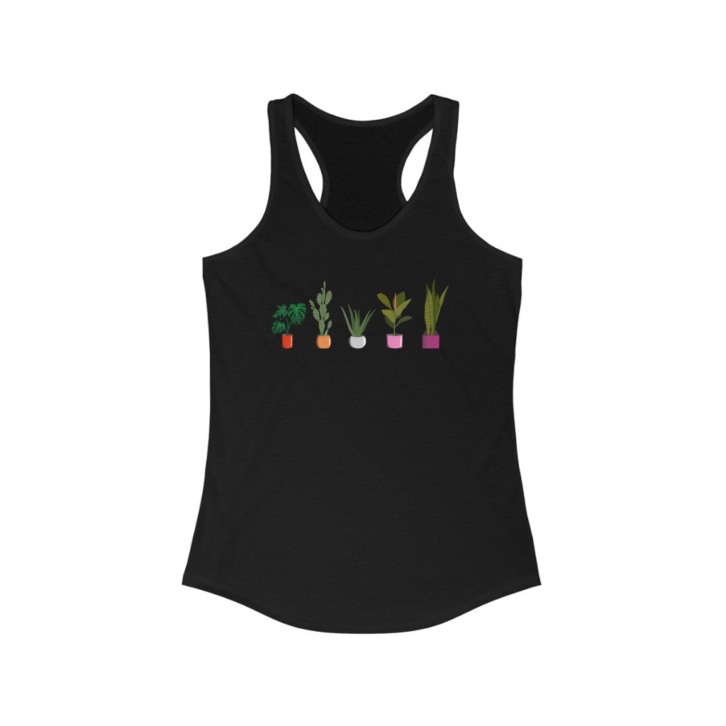 Lesbian Tank Top Racerback - Plants