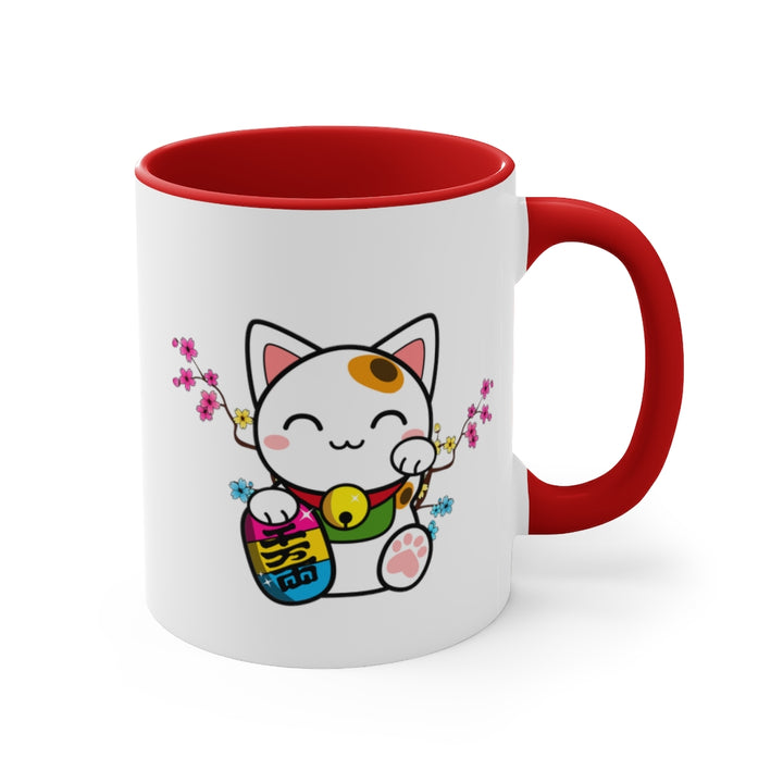 Maneki Neko Pansexual Accent Mug