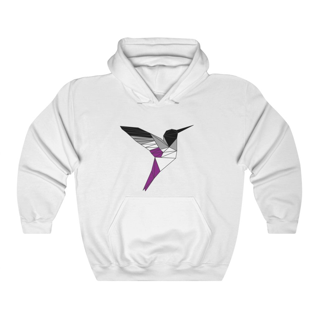 Polygon Hummingbird Asexual Gender Neutral Hoodie