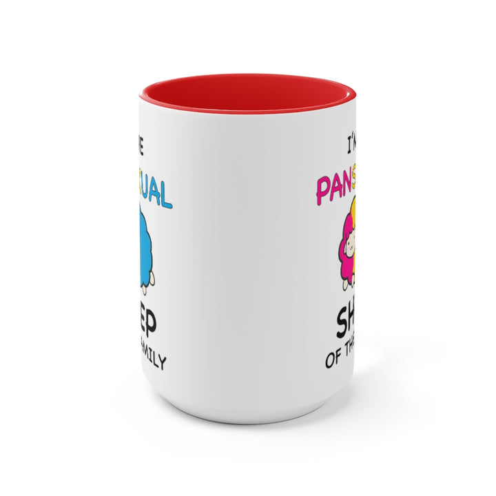 I'm The Pansexual Sheep Of The Family Accent Mug