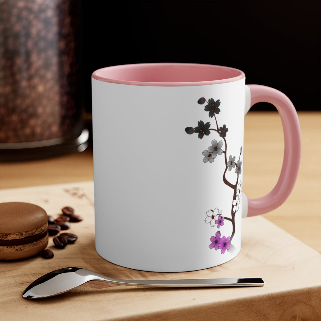 Sakura Asexual Accent Mug