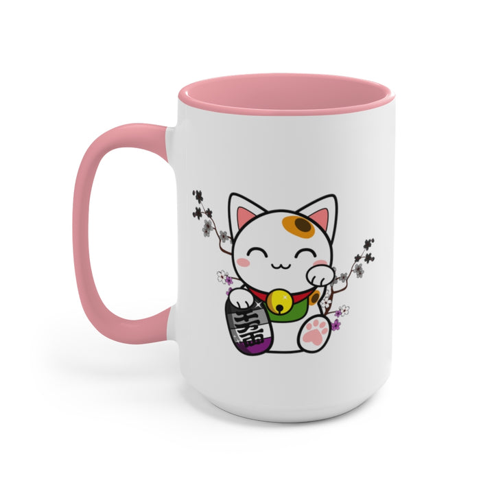 Maneki Neko Asexual Accent Mug