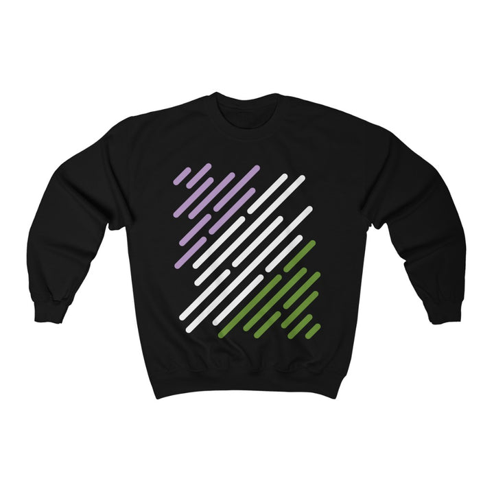 Genderqueer Flag Stripe Gender Neutral Sweatshirt