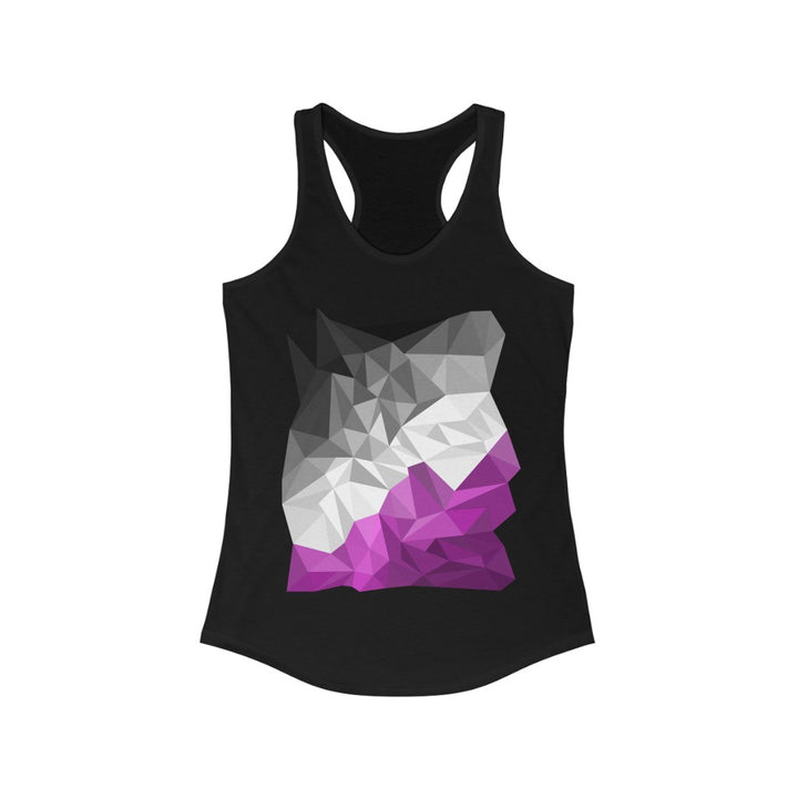 Asexual Tank Top Racerback - Abstract Ace Flag