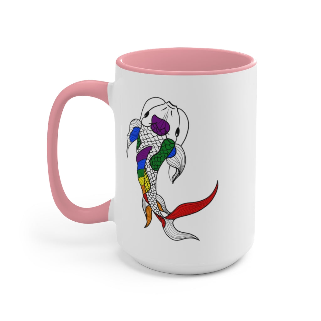 LGBTQ+ Koi Accent Mug