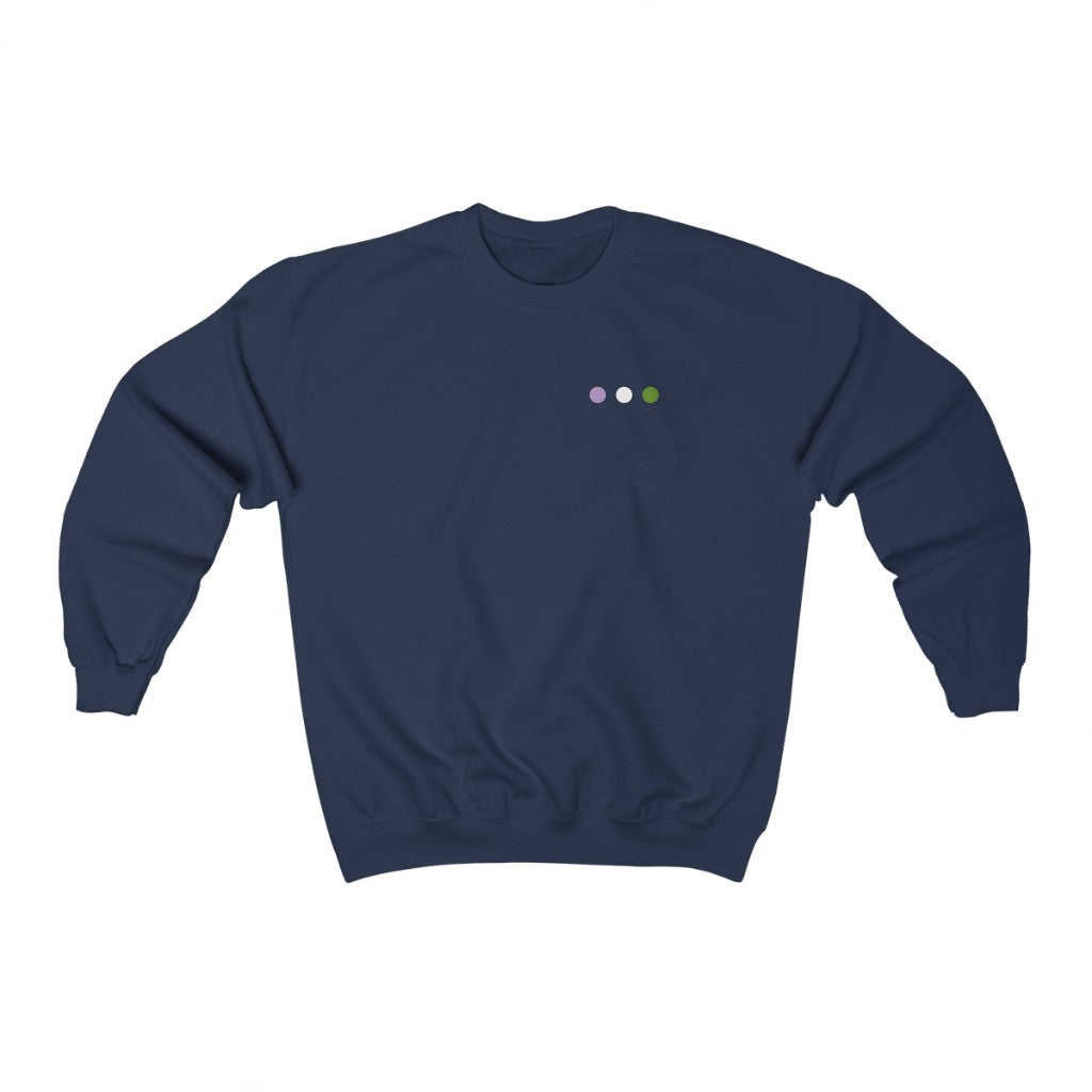 Subtle Dot Genderqueer Gender Neutral Sweatshirt