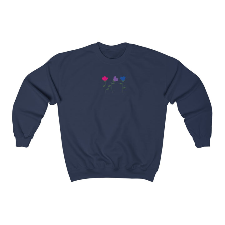 Bisexual Flower - Gender Neutral Sweatshirt