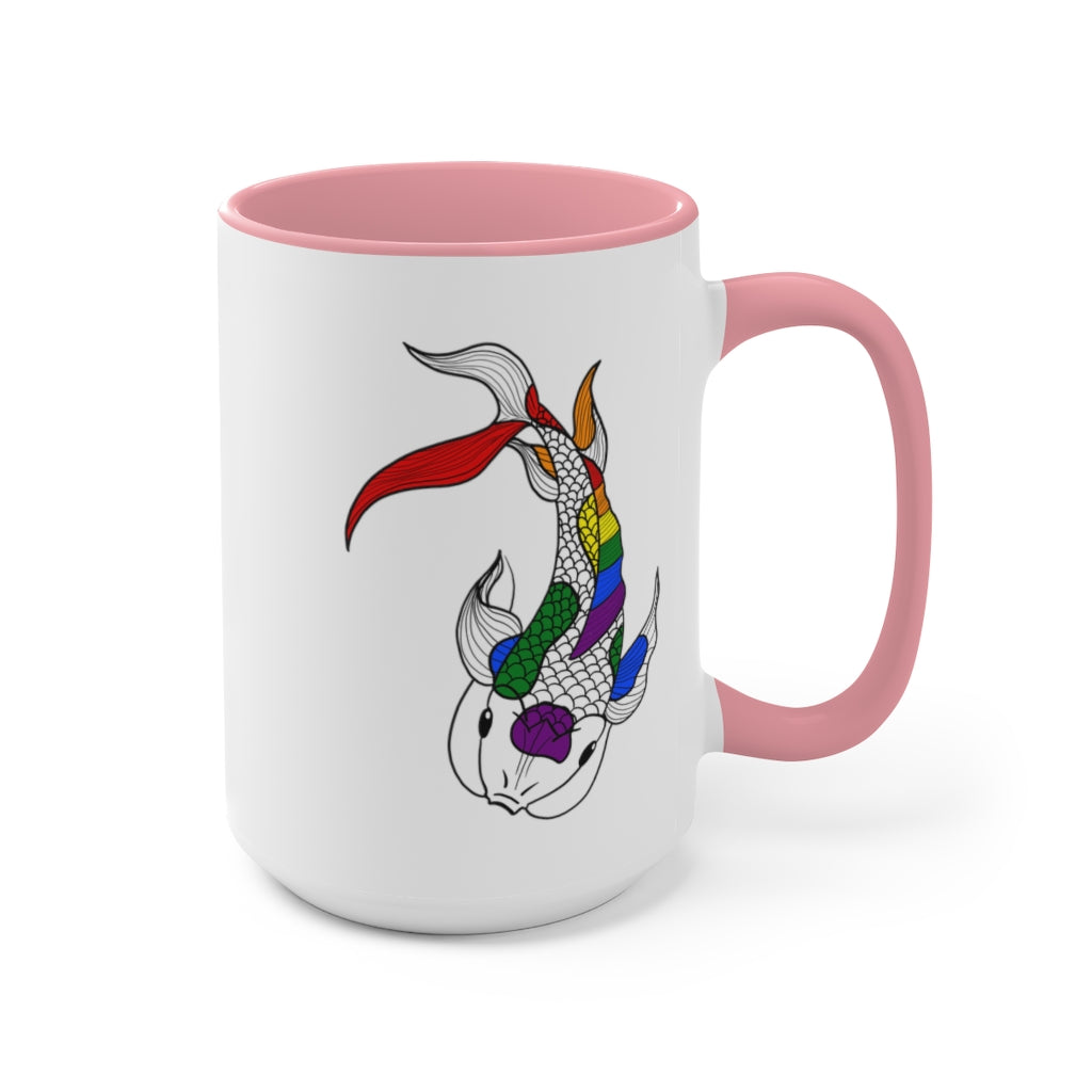 LGBTQ+ Koi Accent Mug