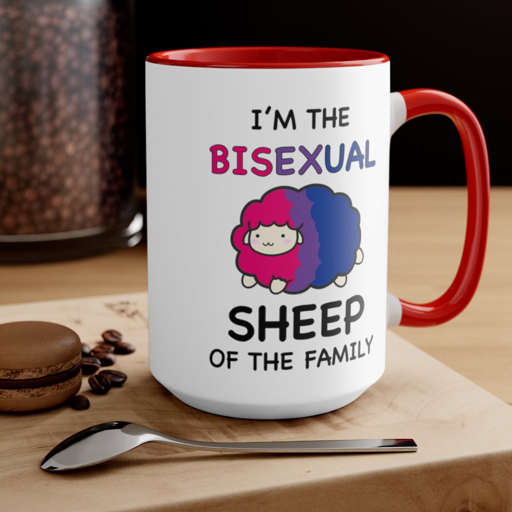 I'm The Bisexual Sheep Of The Family Accent Mug