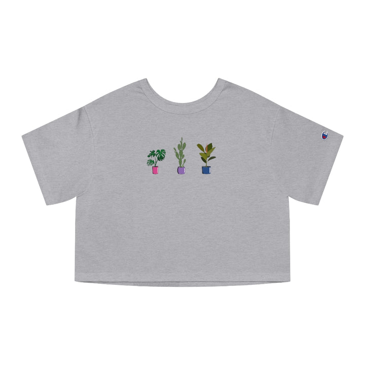 Champion - Succulent Plants Bisexual Cropped T-Shirt