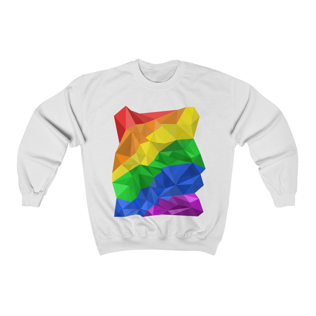 LGBTQ Pride Sweatshirt - Abstract Pride Flag