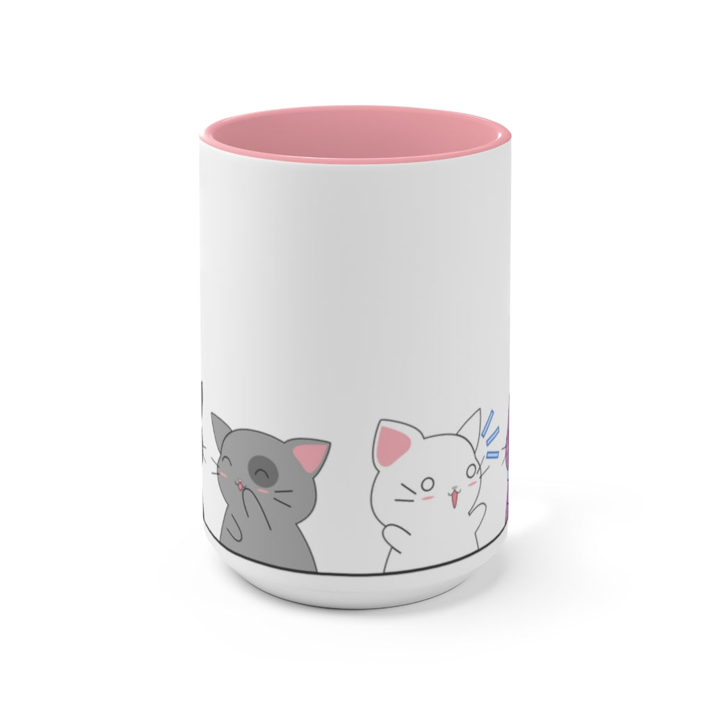 Kawaii Cats Asexual Accent Mug