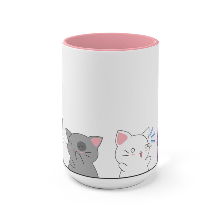 Kawaii Cats Asexual Accent Mug