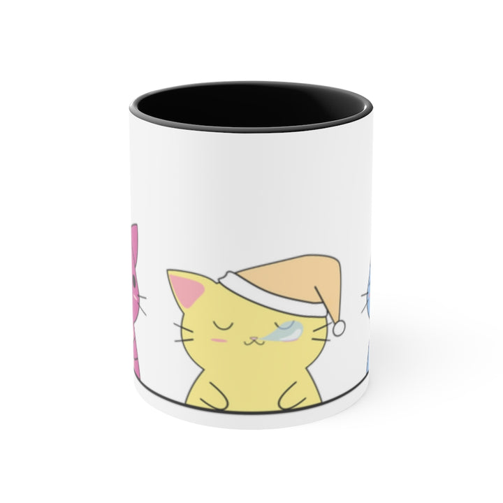 Kawaii Cats Pansexual Accent Mug