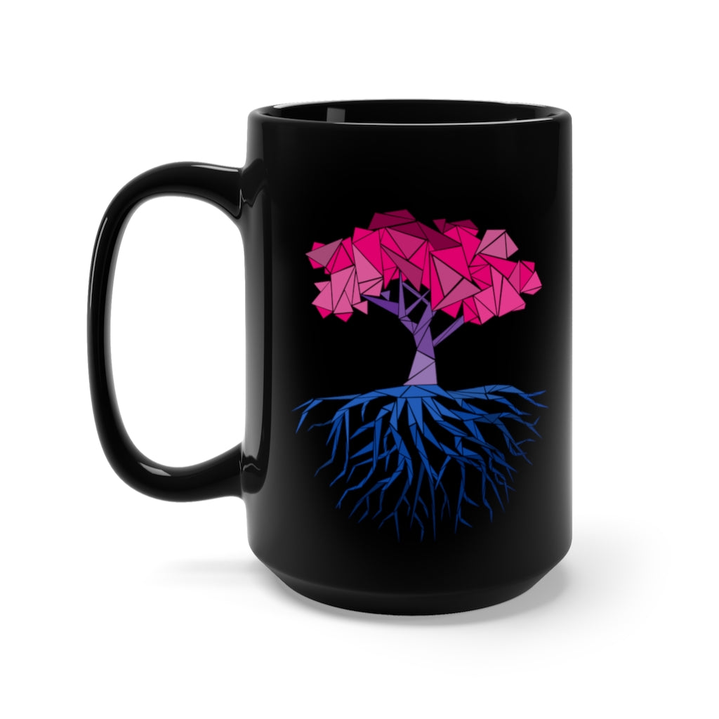 Abstract Tree Bisexual Black Mug 15oz