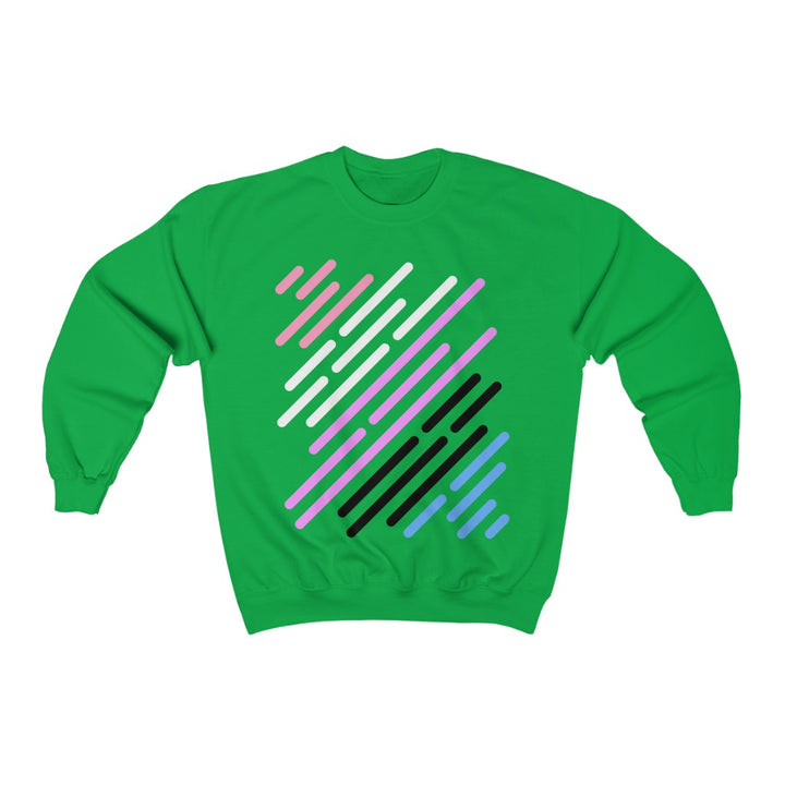 Genderfluid Flag Stripe Gender Neutral Sweatshirt